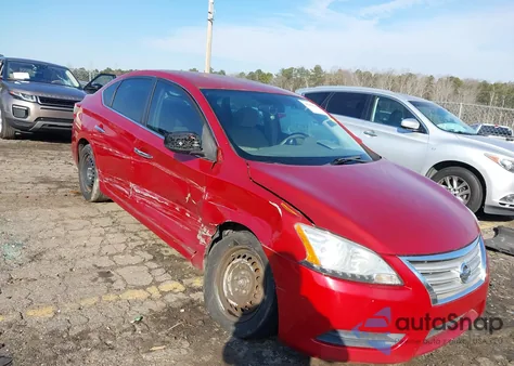 2013 Nissan Sentra S z USA, uszkodzony, nr VIN 3N1AB7AP4DL639223